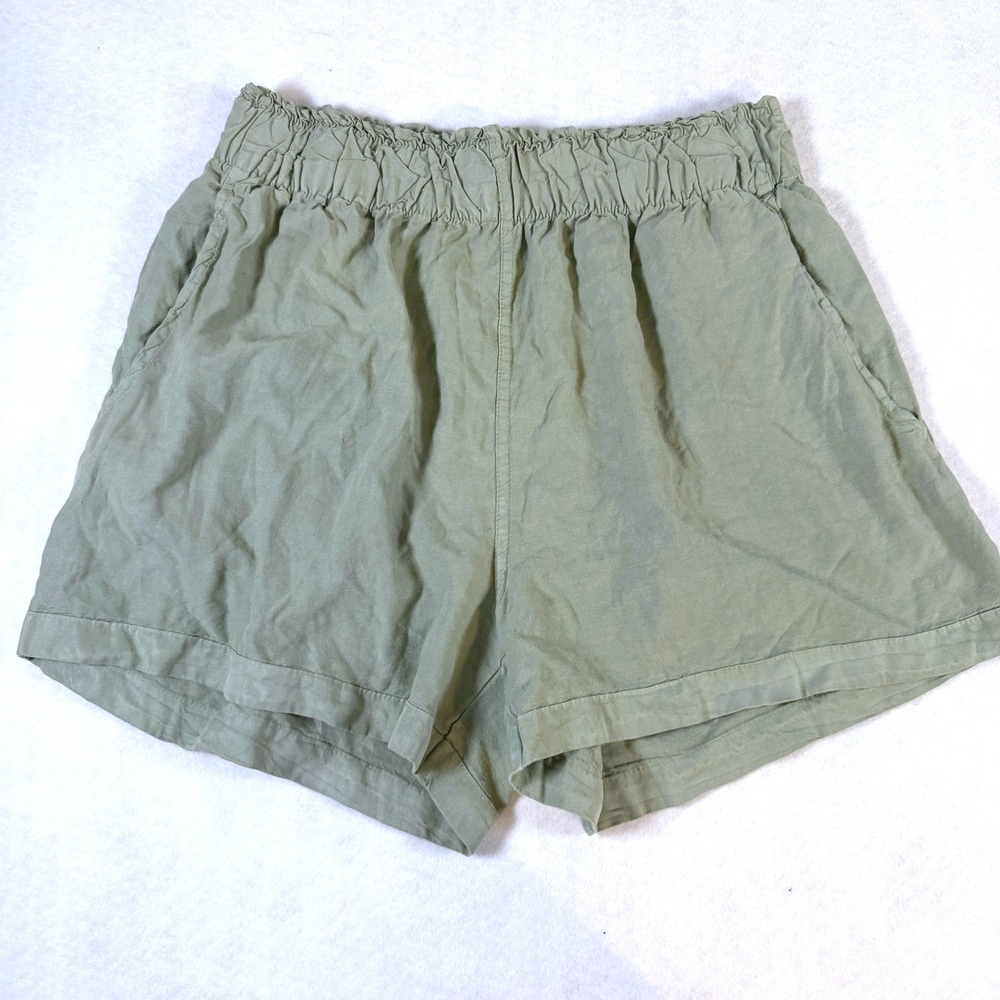 Altar'd State Shorts Smocked Waist Large Desert Sage Green Women New Summer Boho